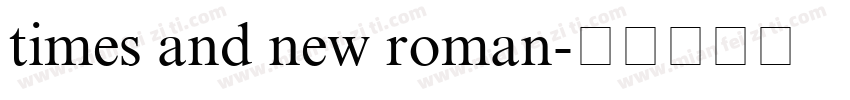 times and new roman字体转换
